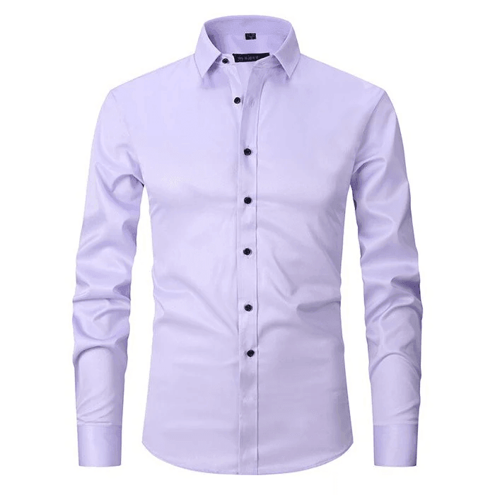 Camisa de Vestir Slim Fit com Frente Botonada para Ajuste Perfeito