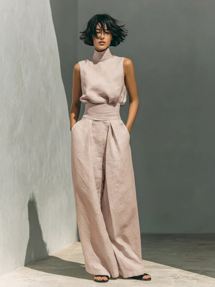 Flor | Conjunto minimalista de blusa e calças