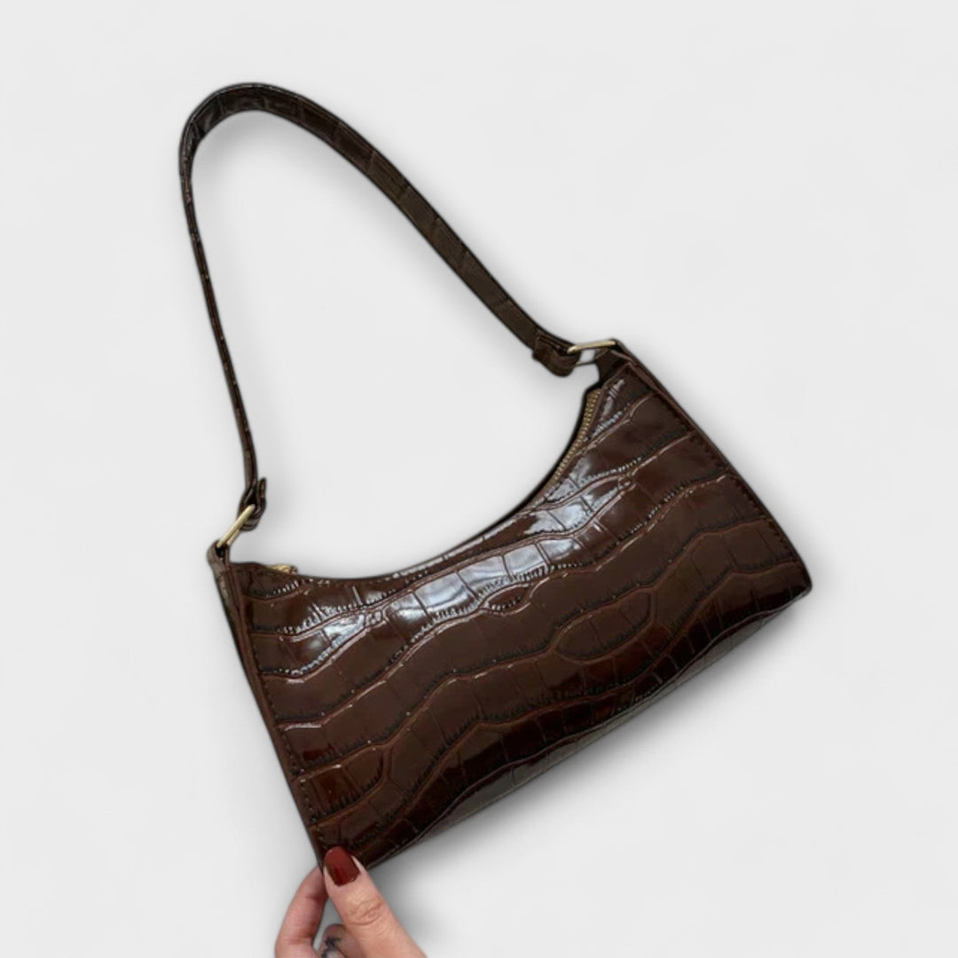 Cécile. - Bolsa de Couro Brilhante