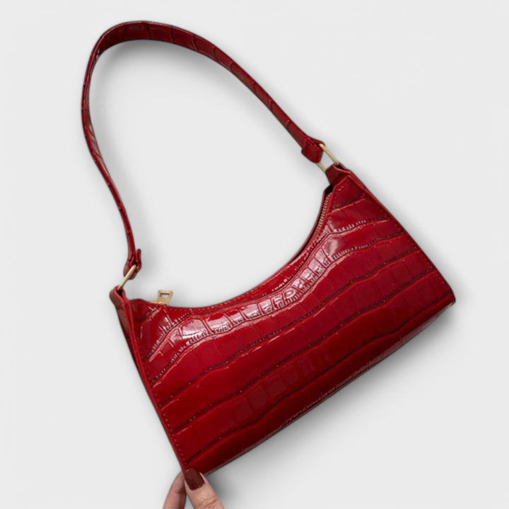 Cécile. - Bolsa de Couro Brilhante