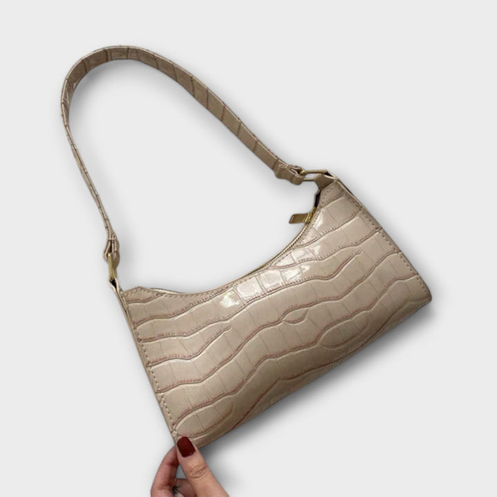 Cécile. - Bolsa de Couro Brilhante