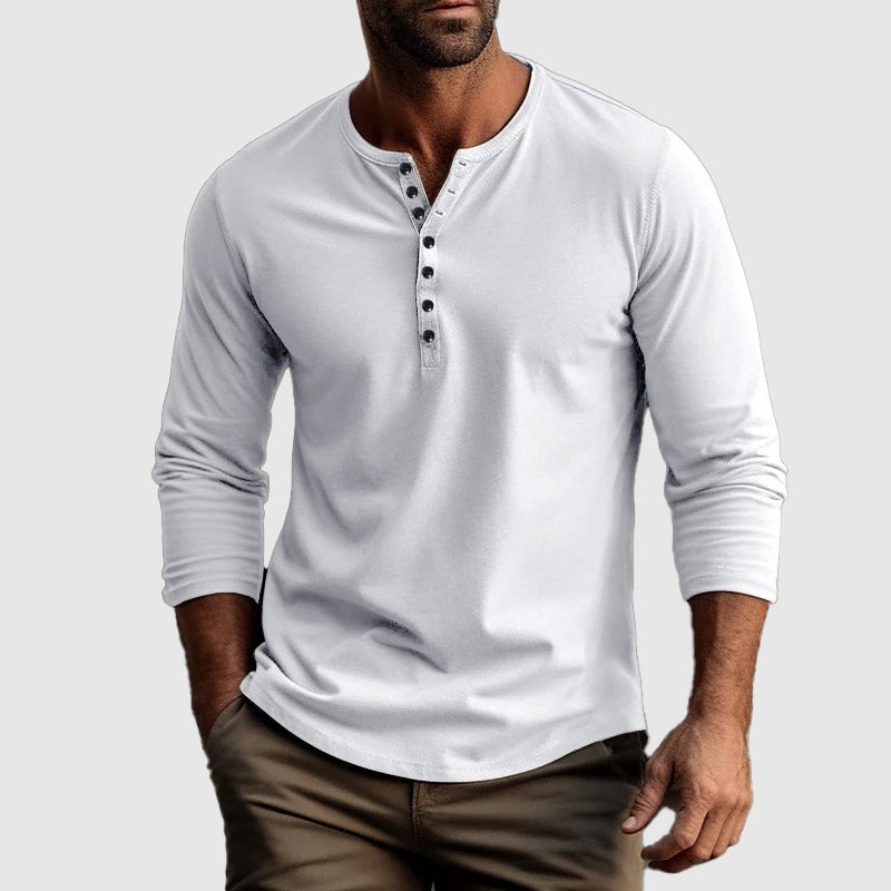 Camisa Henley - Com Botões e Tecido Natural Respirável