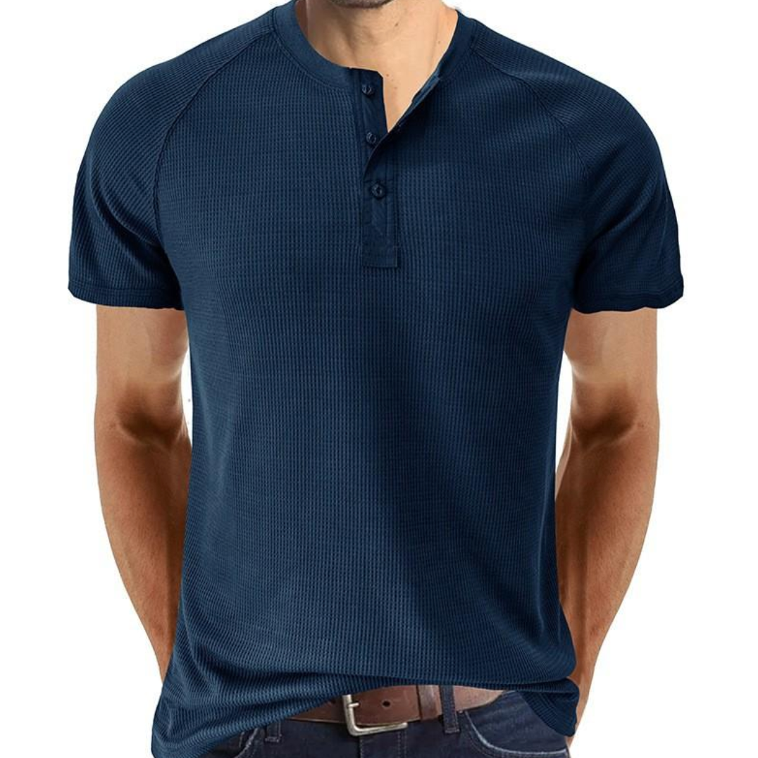 Camisa Henley - Com Botões e Tecido Respirável e Confortável