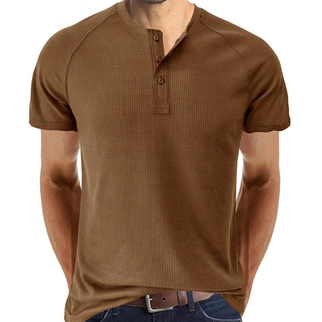Camisa Henley - Com Botões e Tecido Respirável e Confortável