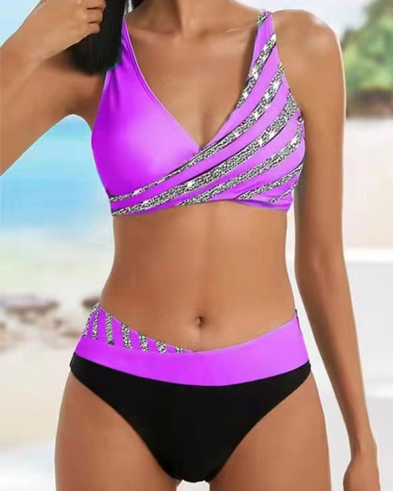 Mona - Bikini Impressão em Tons Quentes
