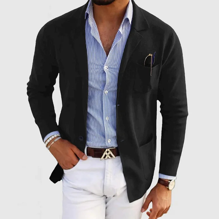 Blazer de Malha - Tecido Suave com Estrutura Flexível