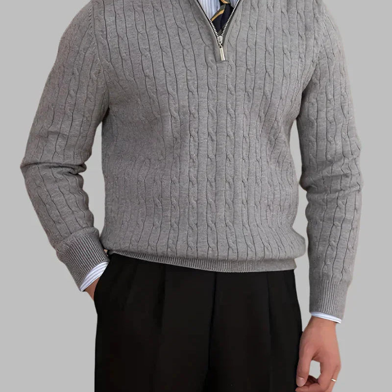 Sebastião | Suéter de Algodão Orgânico com Trançado