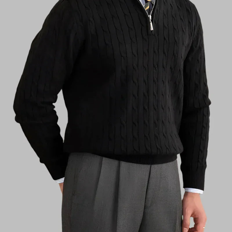 Sebastião | Suéter de Algodão Orgânico com Trançado