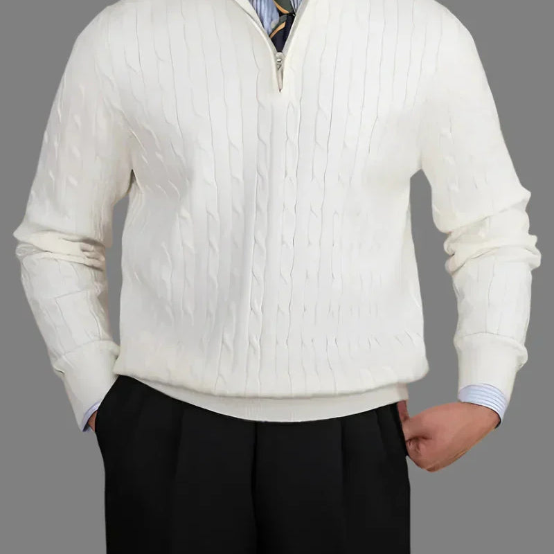 Sebastião | Suéter de Algodão Orgânico com Trançado