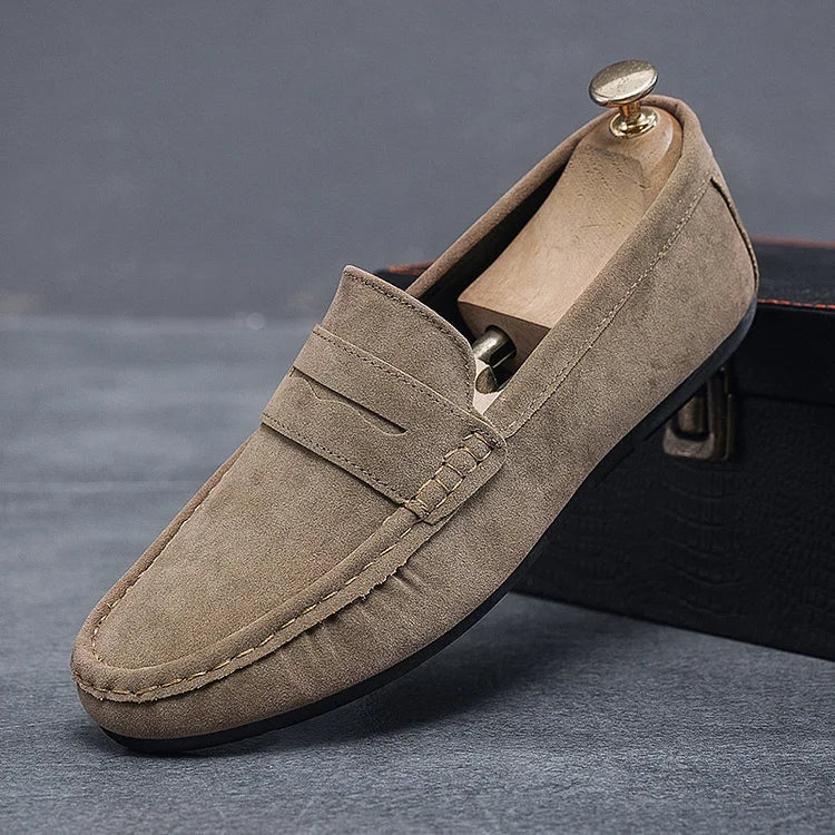 Forma Slip-On Moccasins with Lace Detail and Secure Fit