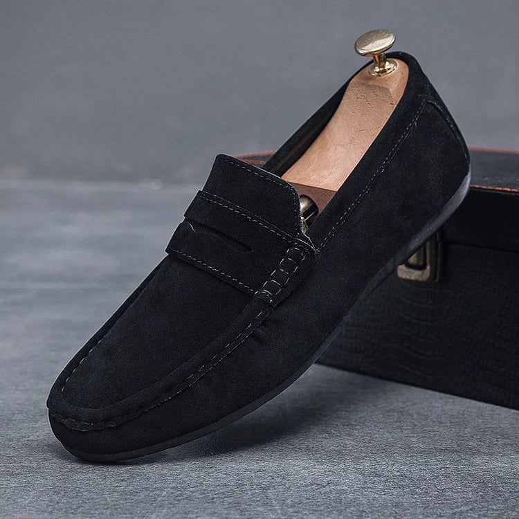 Forma Slip-On Moccasins with Lace Detail and Secure Fit