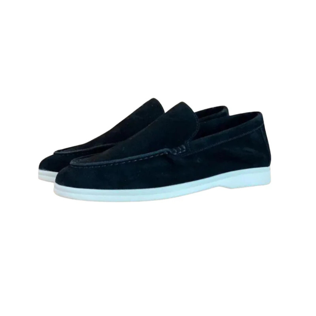 Slip-On Mocassins com Sola Acolchoada para Suporte