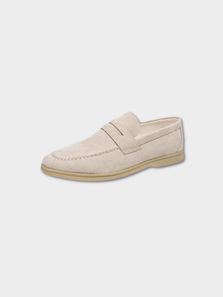 Vintage Slip-On Moccasins with Cushioned Sole