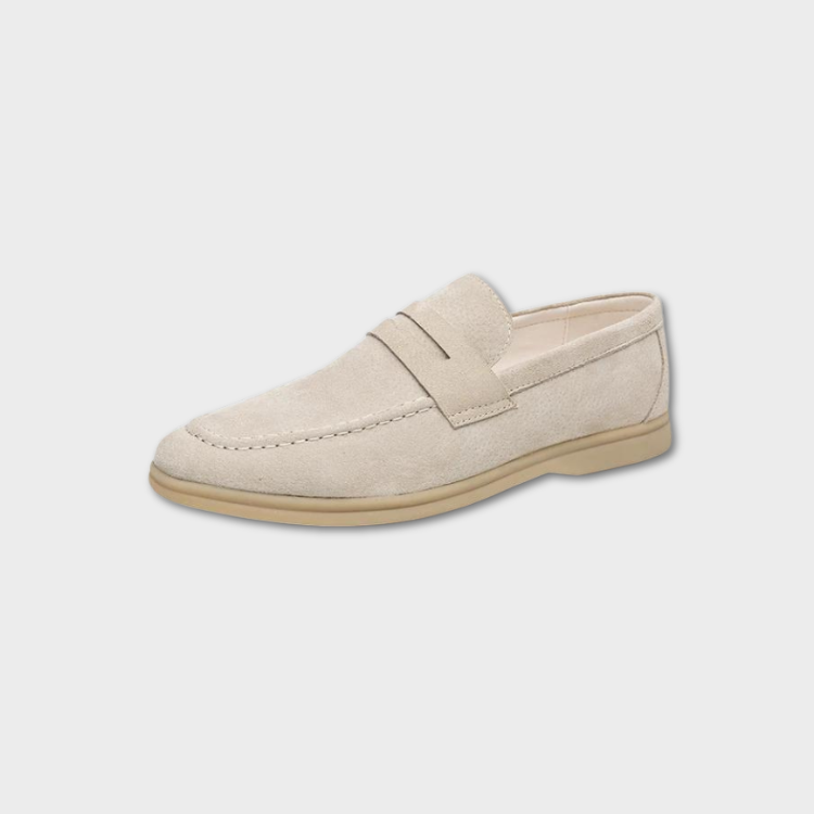 Vintage Slip-On Moccasins with Cushioned Sole