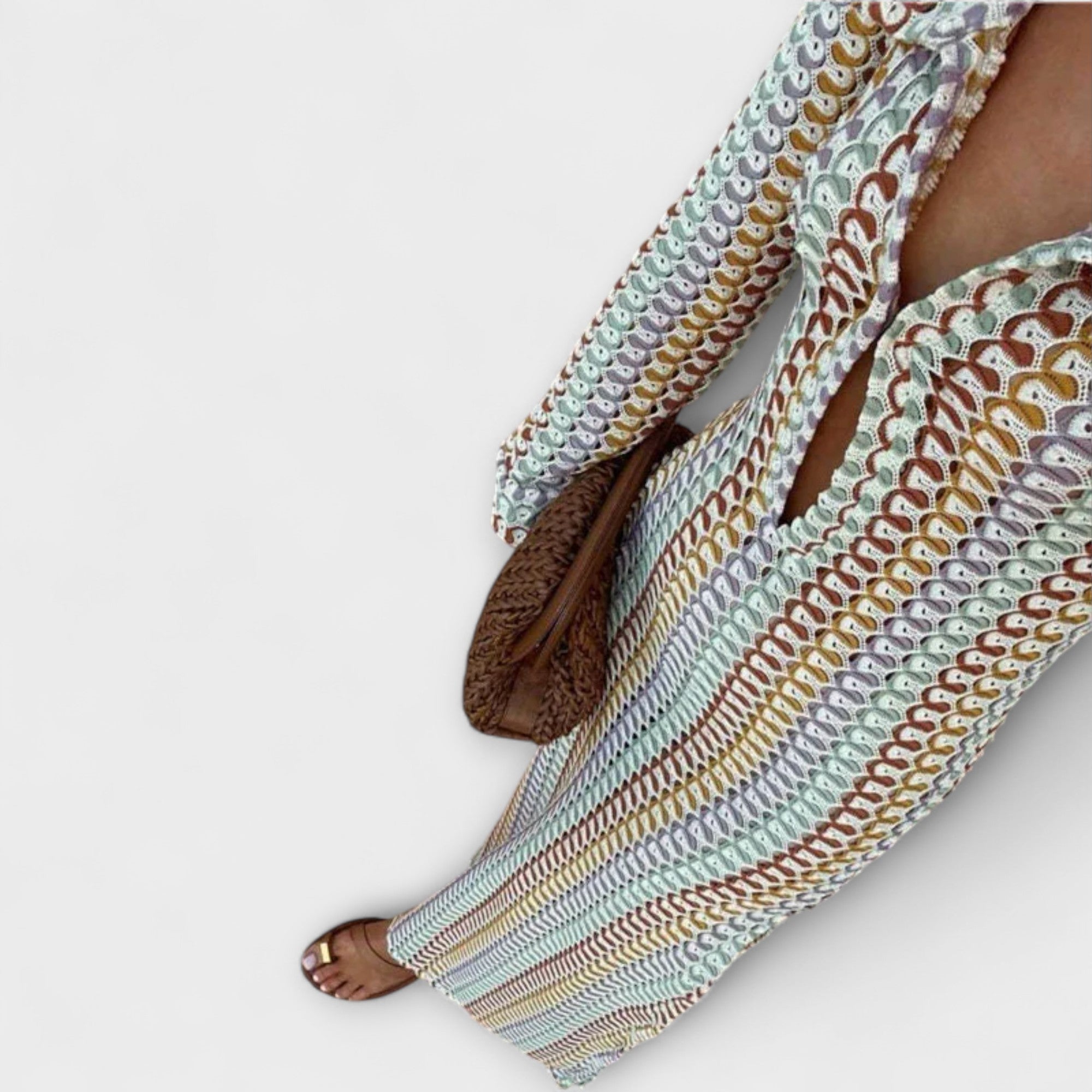 Elina – Biquíni-Capa com Decote em V e Toque de Férias