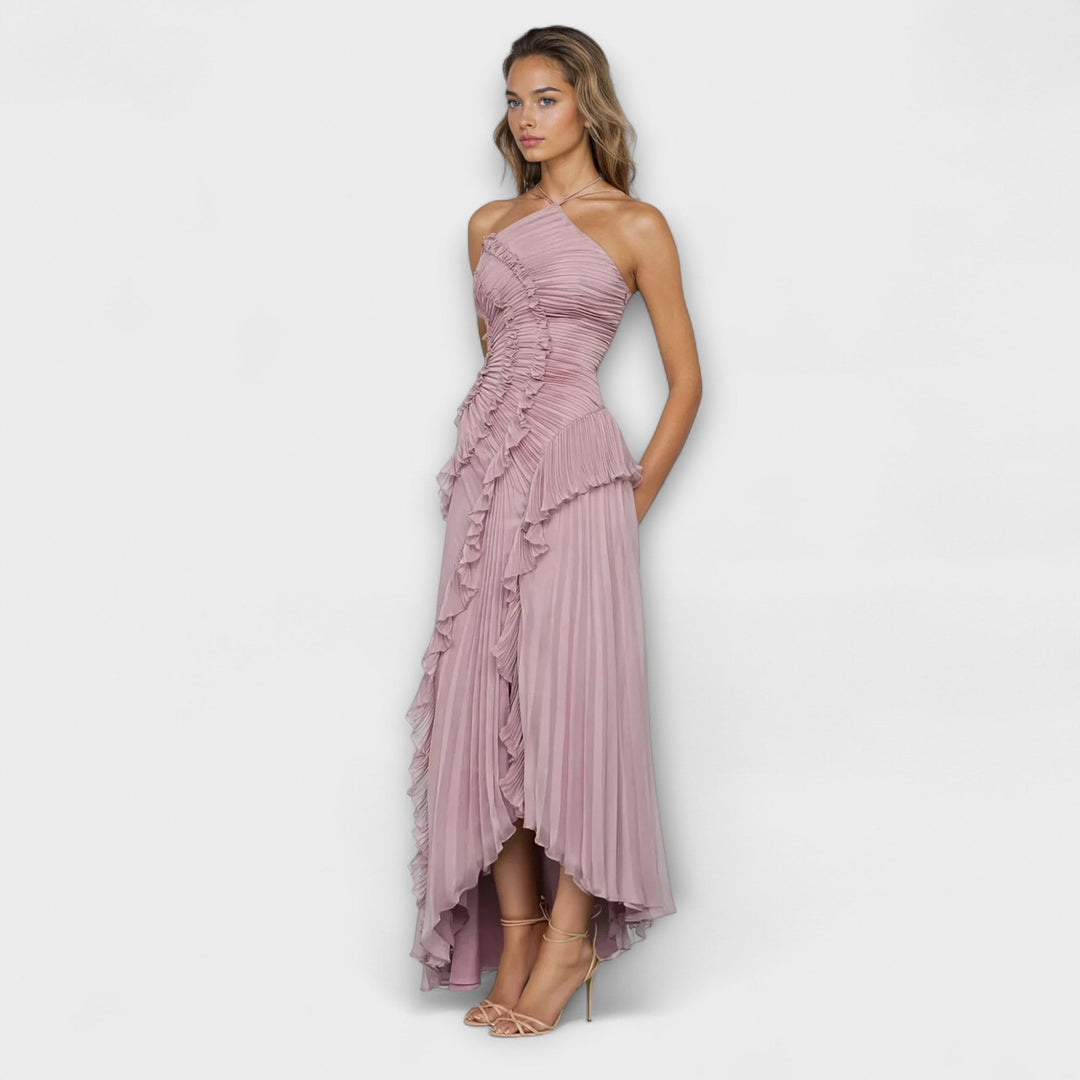 Elisia - Elegante vestido longo sem mangas