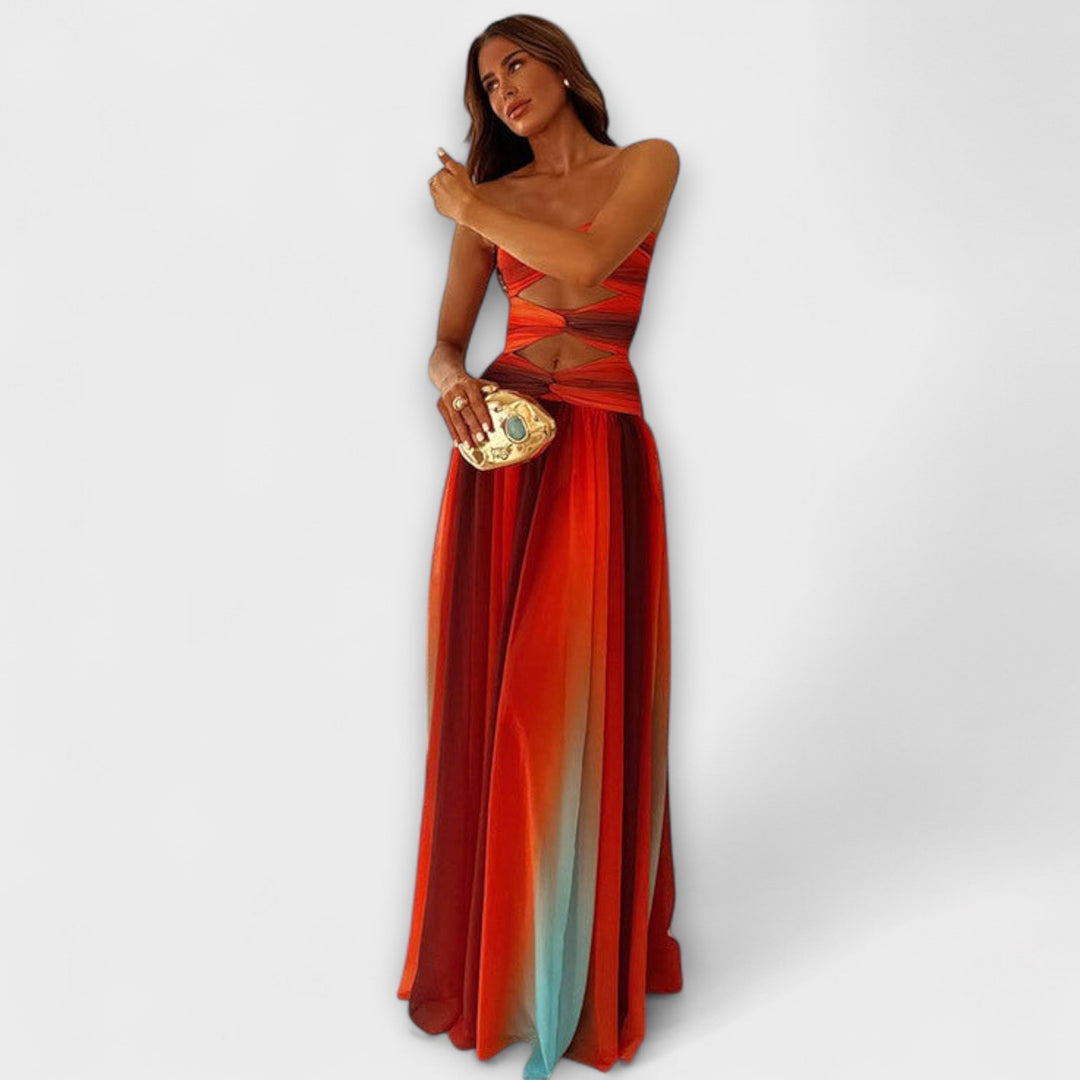 Laney - Vestido Maxi Sem Alças