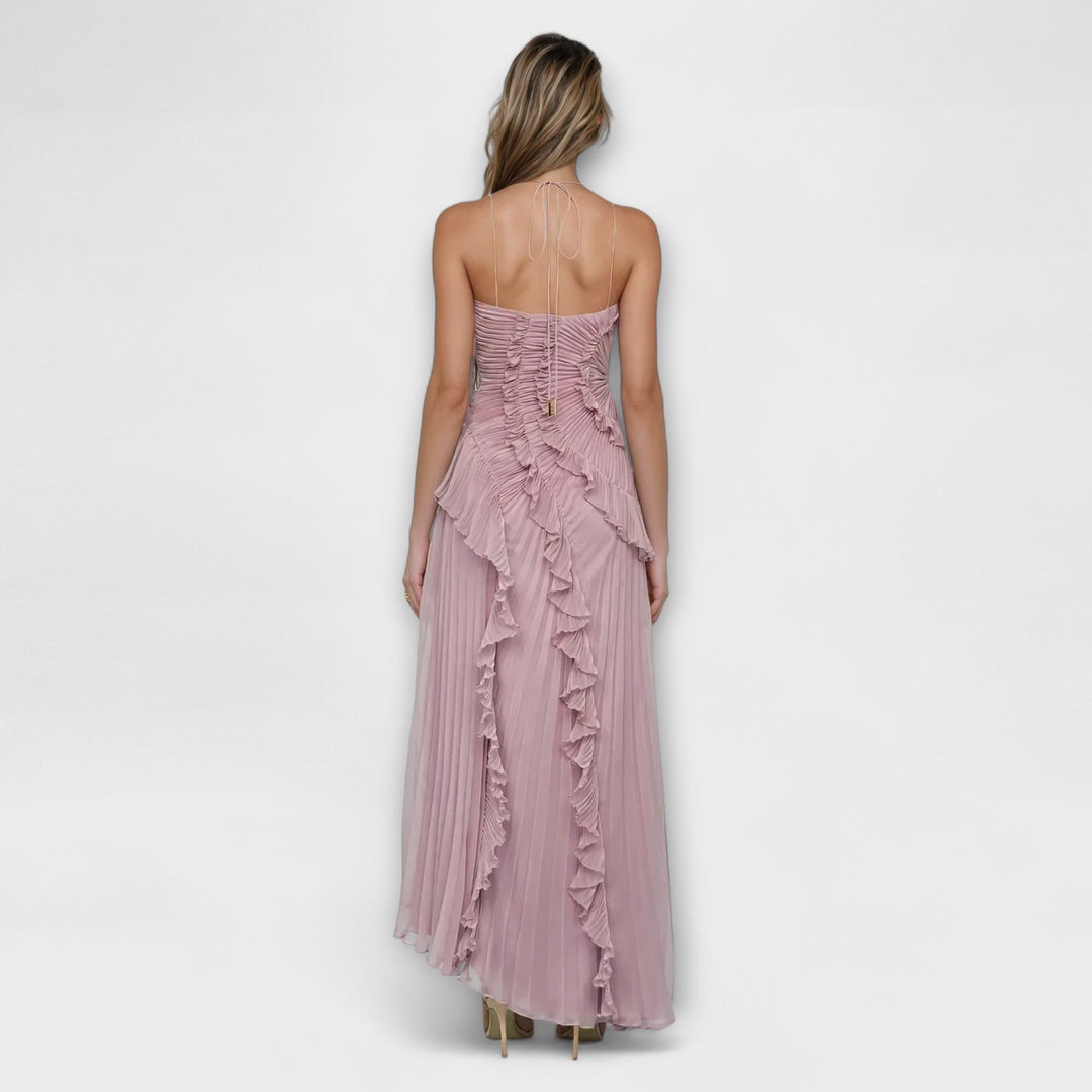 Elisia - Elegante vestido longo sem mangas