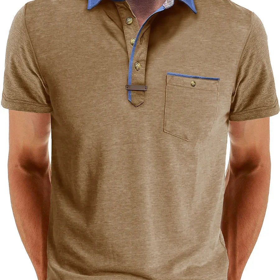 Polo Shirt - Polyester Blend with Button Closure & Cool Comfort