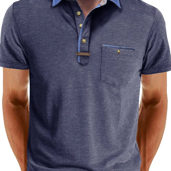 Polo Shirt - Polyester Blend with Button Closure & Cool Comfort
