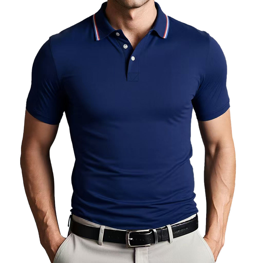 Polo Slim Fit em Poliéster com Ajuste Respirável