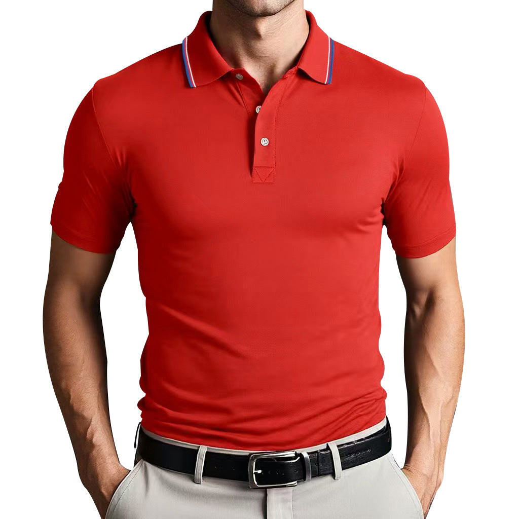 Polo Slim Fit em Poliéster com Ajuste Respirável