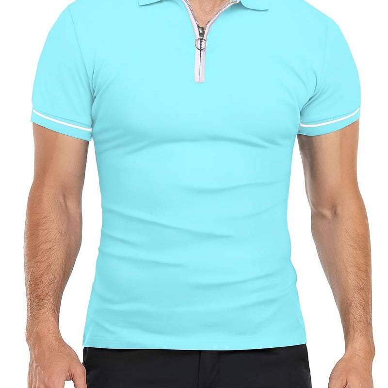 Polo Shirt – Soft Blend, Slim Fit, and Breathable Zipper Collar