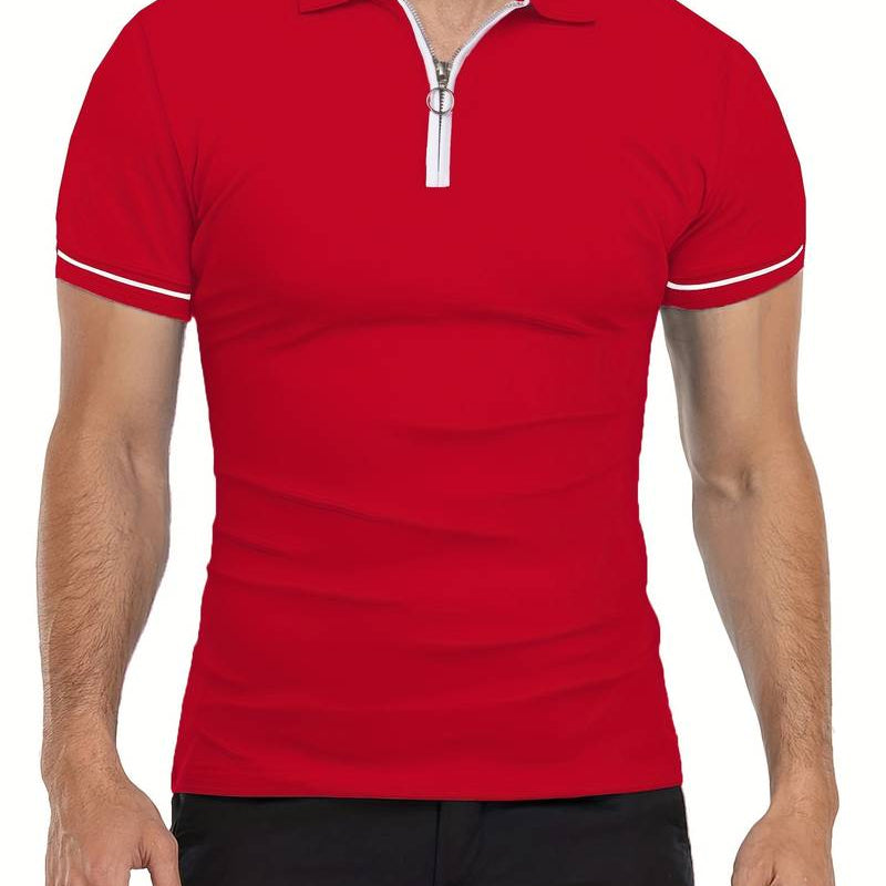 Polo Shirt – Soft Blend, Slim Fit, and Breathable Zipper Collar