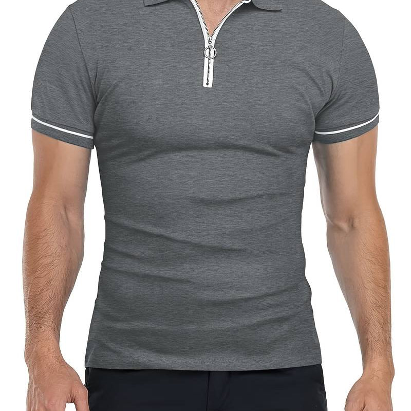 Polo Shirt – Soft Blend, Slim Fit, and Breathable Zipper Collar