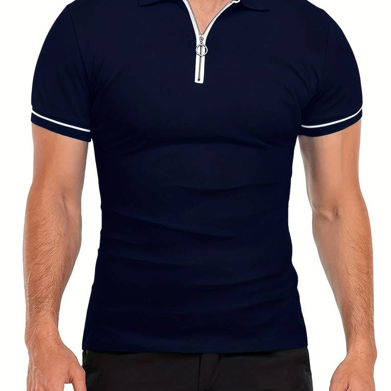 Polo Shirt – Soft Blend, Slim Fit, and Breathable Zipper Collar