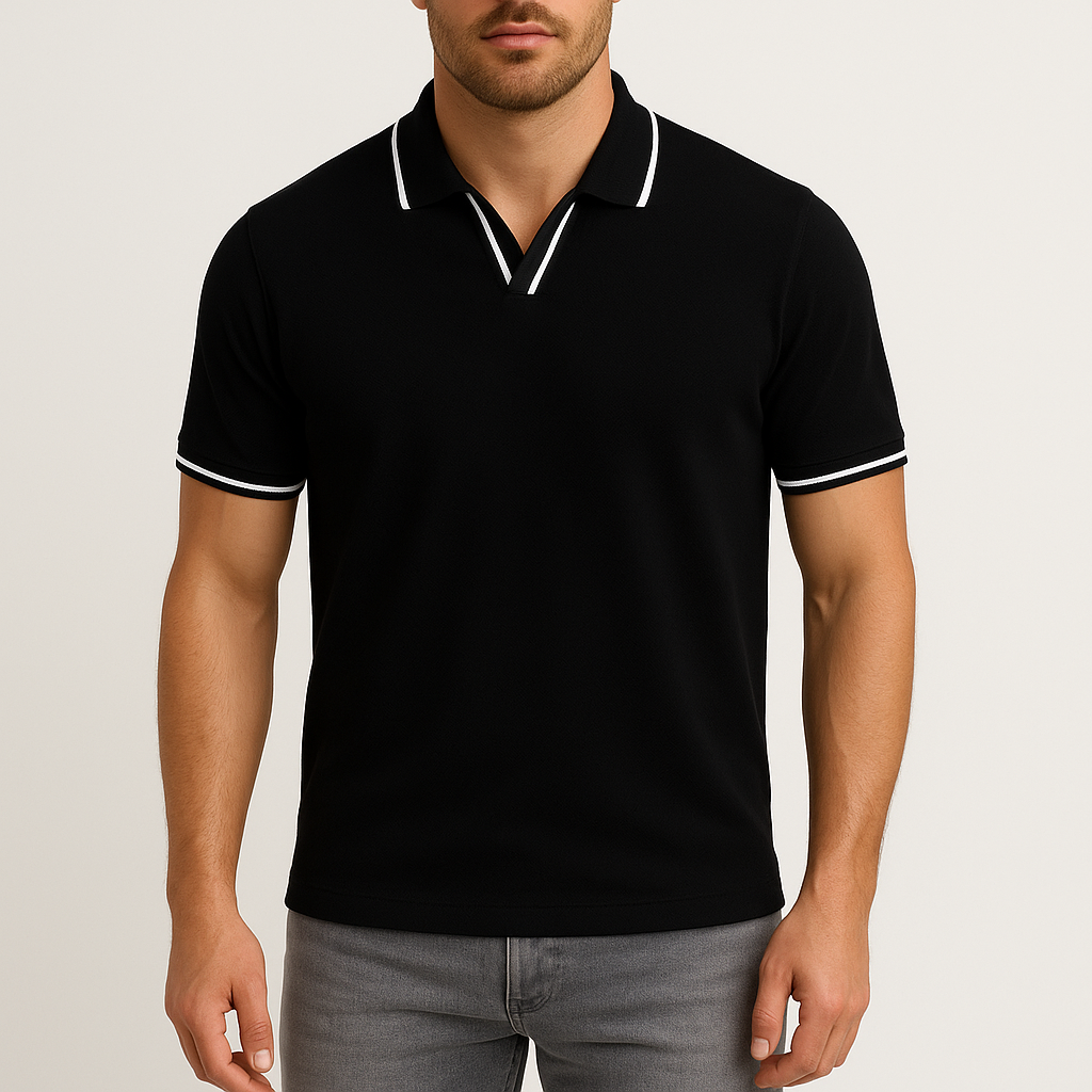 Polo Shirt – Structured Fit with Contrasting Finish and Breathable Design