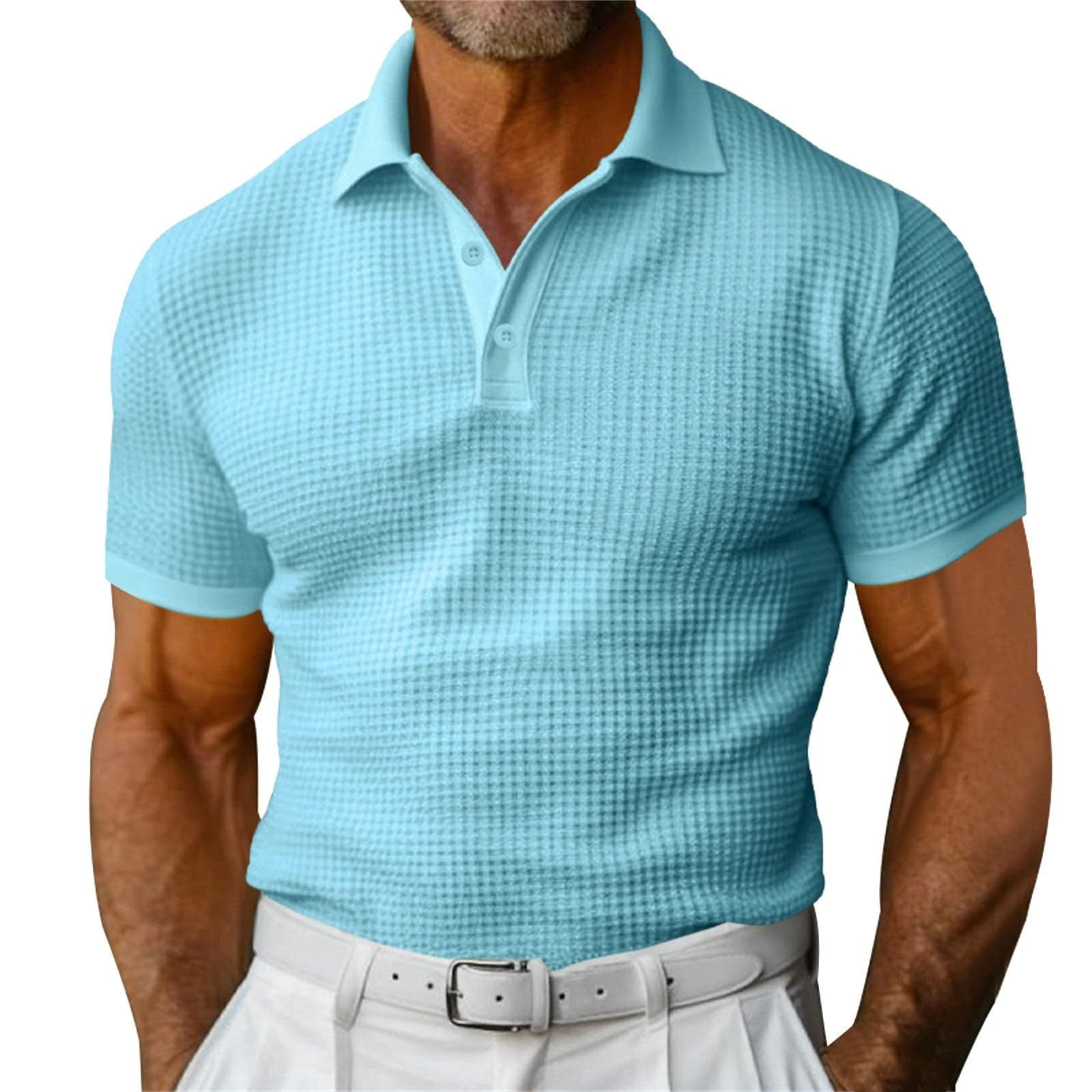 Camisa Polo Slim Fit em Tecido Respirável