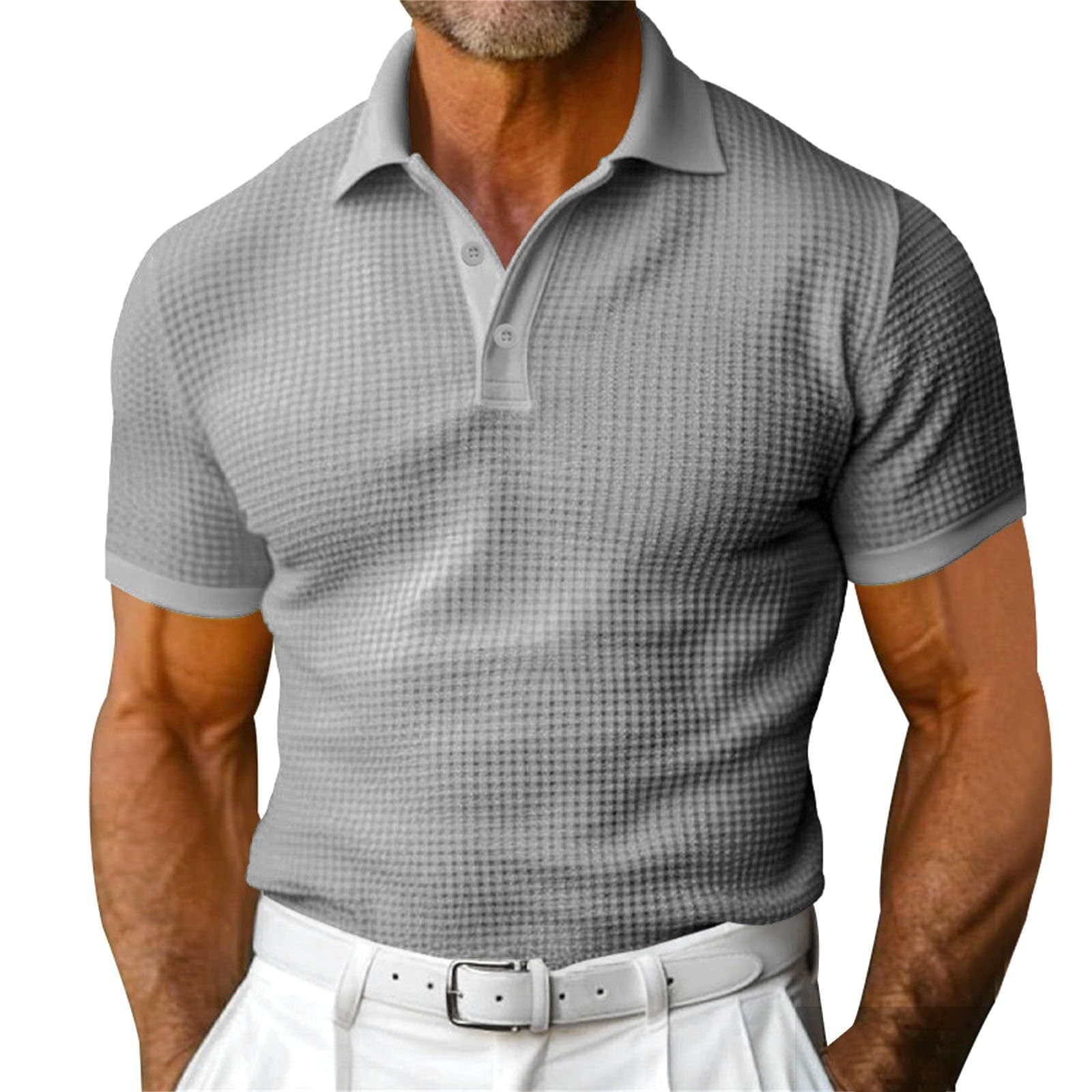 Camisa Polo Slim Fit em Tecido Respirável