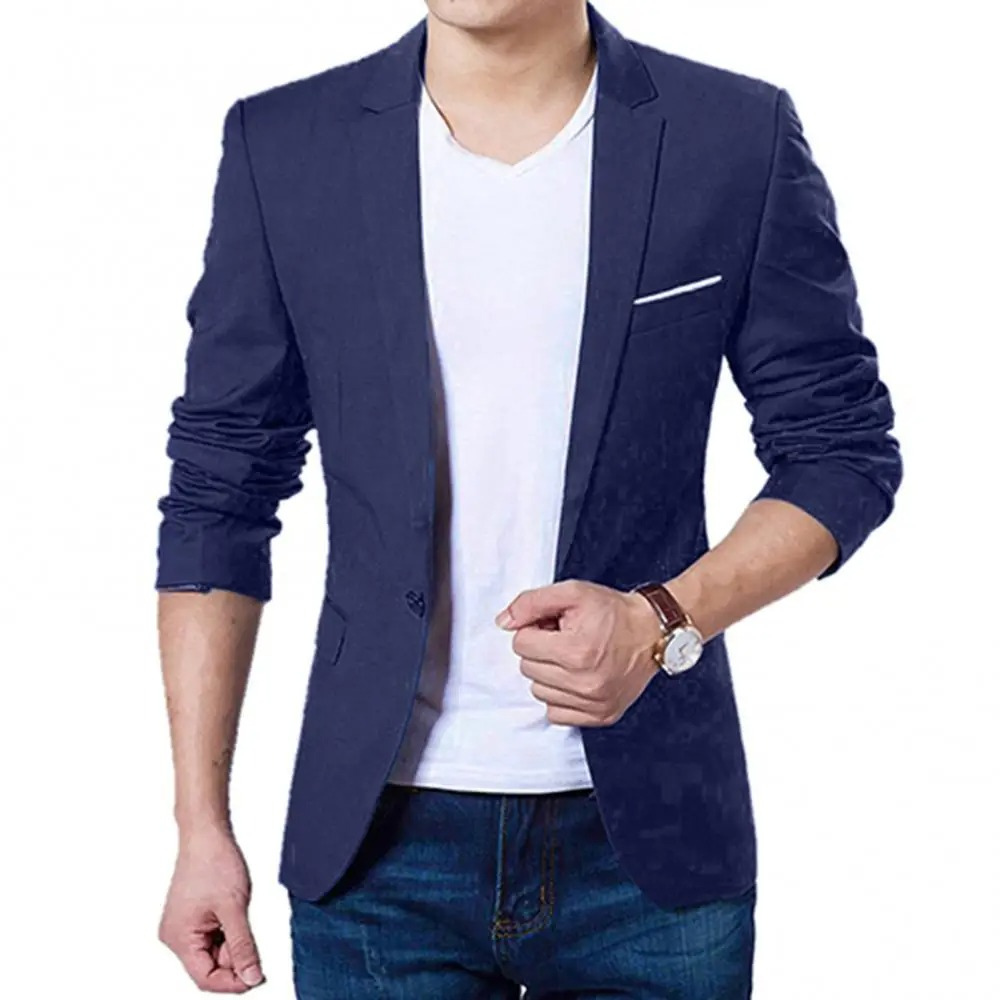 Blazer Slim Fit em Poliéster - Conforto e Liberdade de Movimento