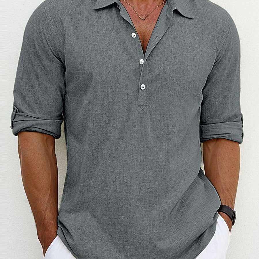 Camisa Polo de Poliéster com Colarinho Clássico e Corte Confortável