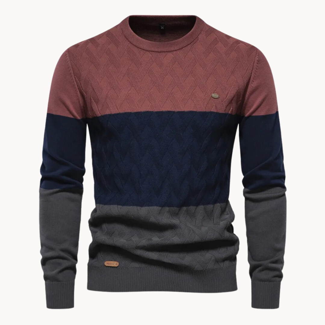 Pullover - Design de Malha Complexa com Ajuste Confortável e Respirável
