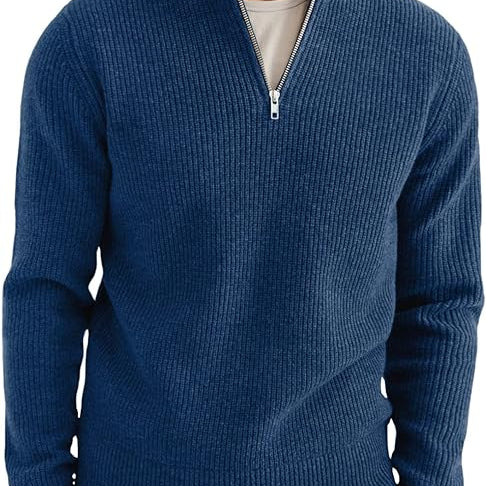 Pullover com Zíper 1/4 – Gola Estruturada e Conforto em Movimento