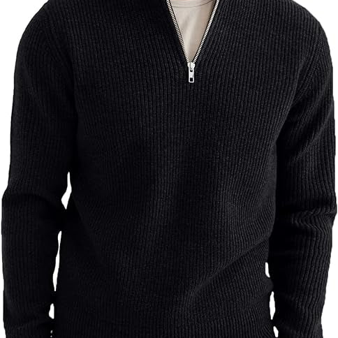 Pullover com Zíper 1/4 – Gola Estruturada e Conforto em Movimento