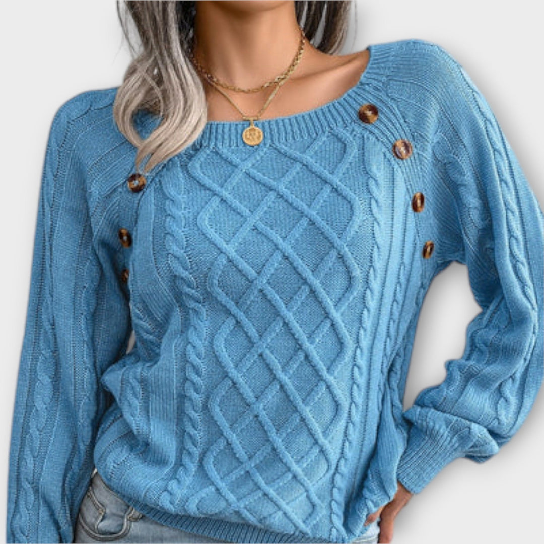 Malia - Pullover de malha com botões