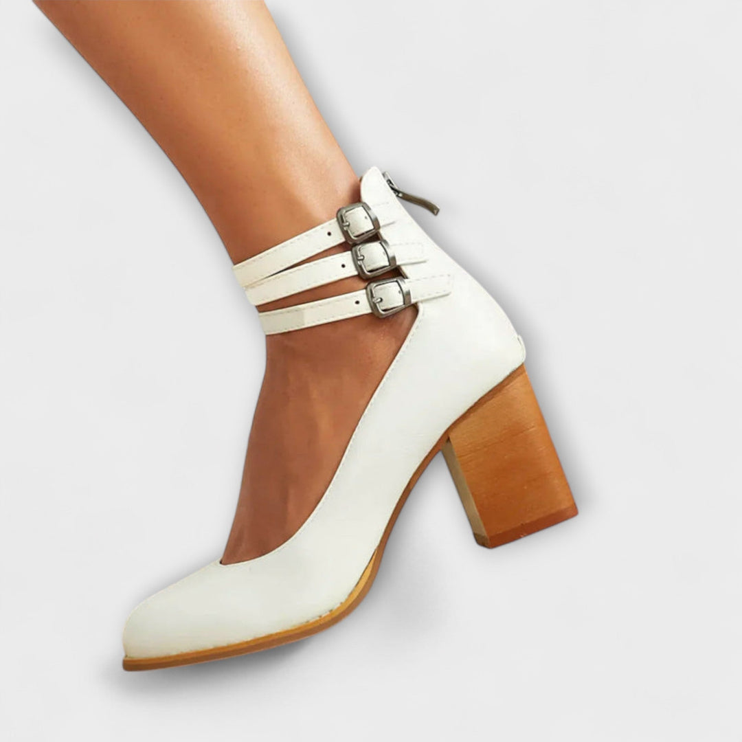 Alira – Sapatos de salto com design de tiras no tornozelo