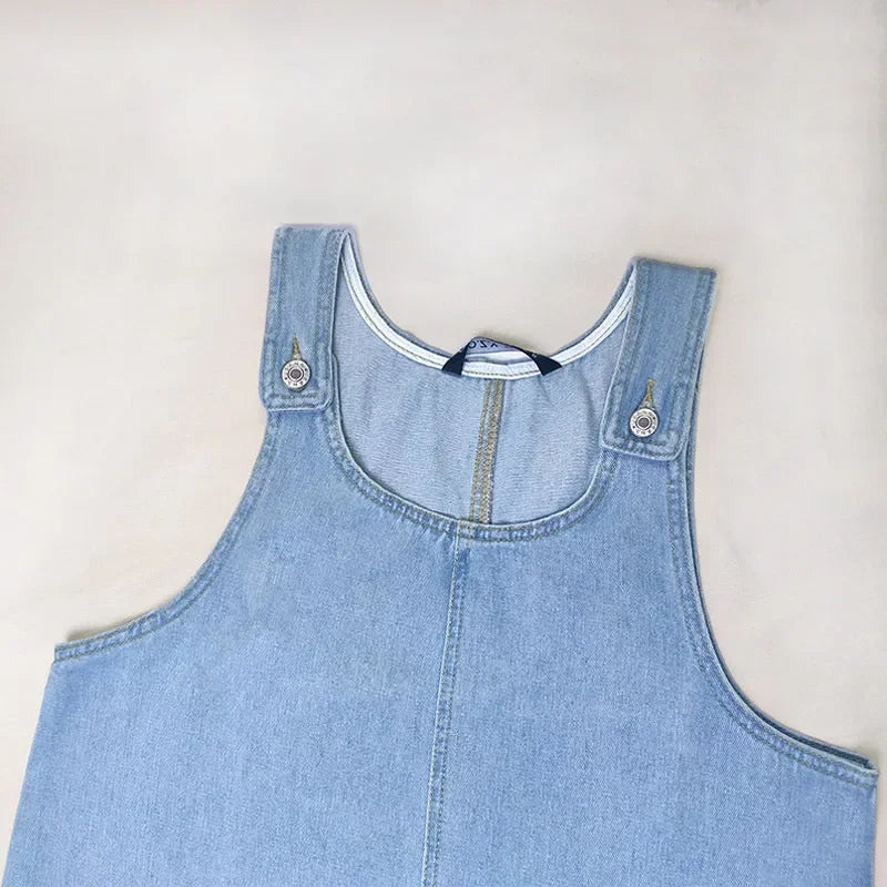 Brisa Azul- Vestido de Verão em Denim Prático e Leve