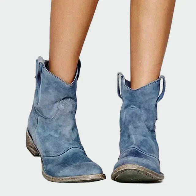 Botas de cowboy retro de tornozelo