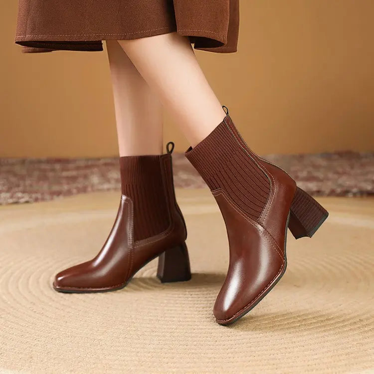 Cátia - Botas com plataforma elegantes