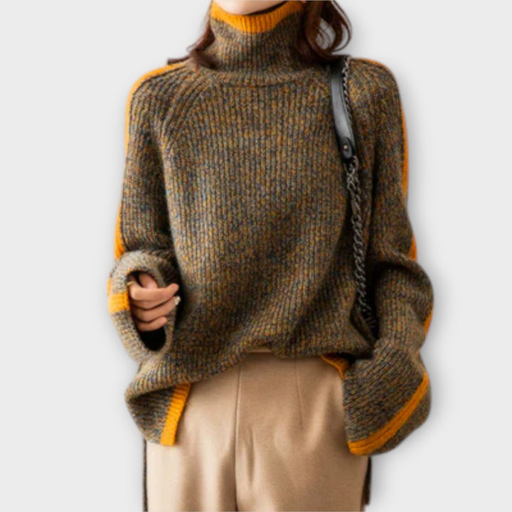 Breseis - Pullover de gola alta vintage