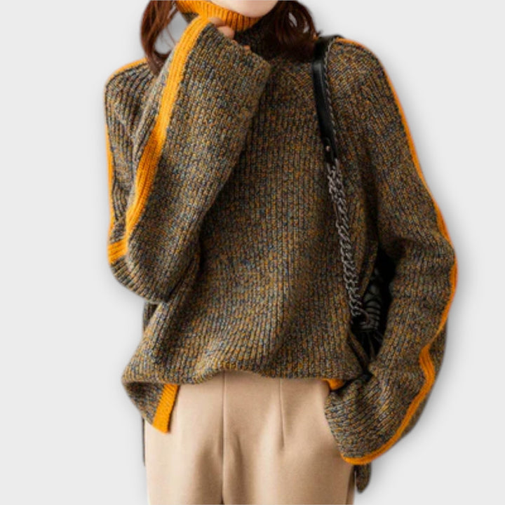 Breseis - Pullover de gola alta vintage