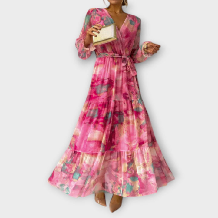 Evelyn - Vestido Maxi Aquarelle Dream