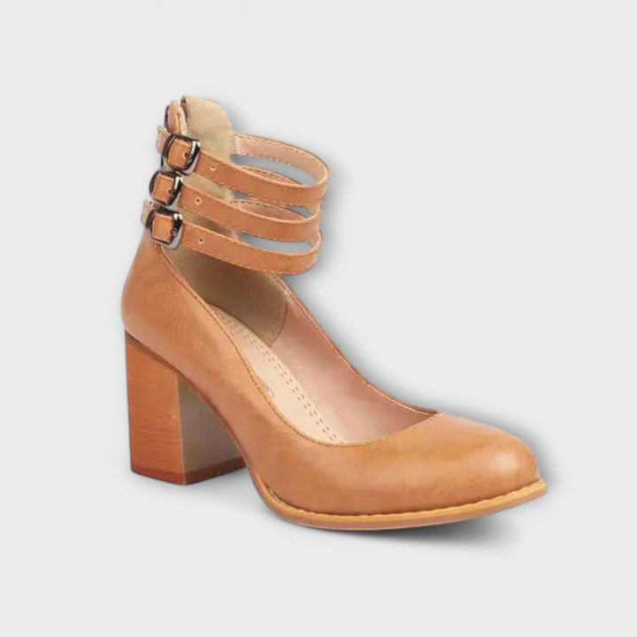 Alira – Sapatos de salto com design de tiras no tornozelo