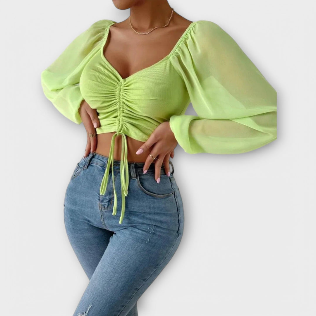 Jacqueline - Blusa de Noite Versátil