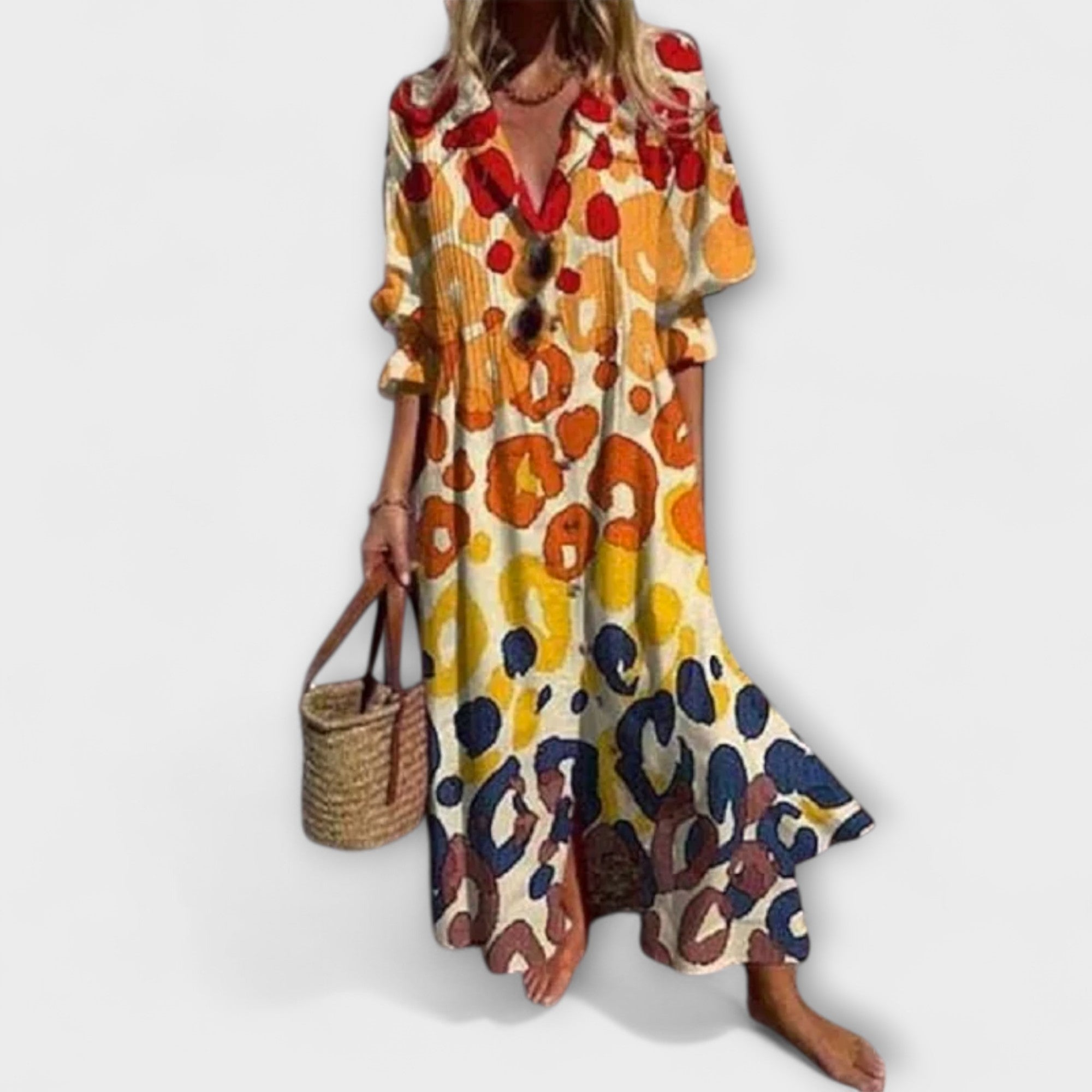 Lila - Vestido Maxi Lisonjeiro com Cobertura de Barriga