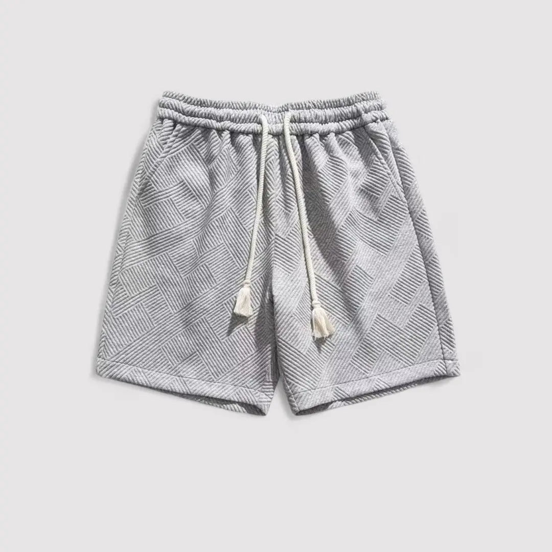 Calções em Jacquard com Textura e Conforto Respirável